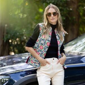 NWT Julia Amory Wellington Vest Size Small in Jewel Box